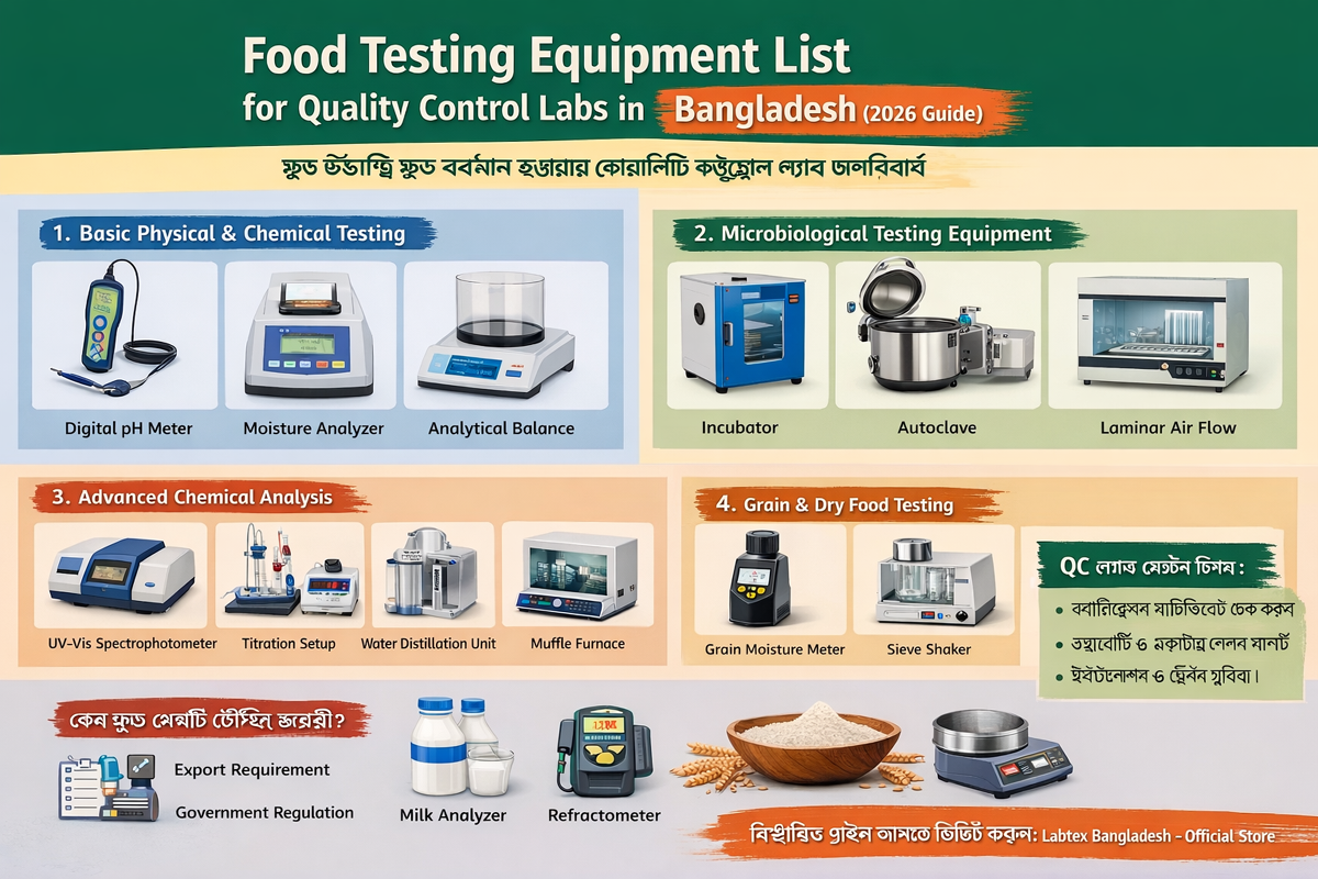 Food Testing Equipment List for Quality Control Labs in Bangladesh (2026 Guide)
