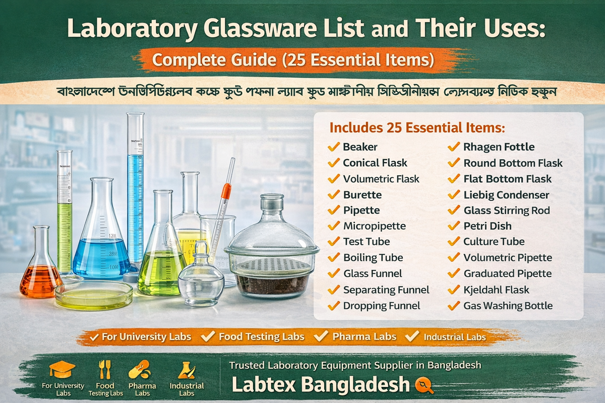 Laboratory Glassware List and Their Uses in Bangladesh