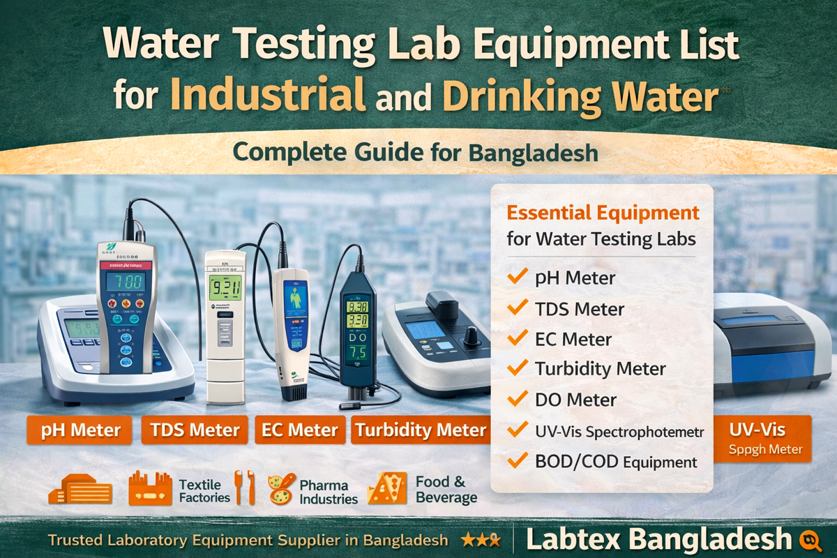 Water Testing Lab Equipment List for Industrial and Drinking Water (Complete Guide for Bangladesh)