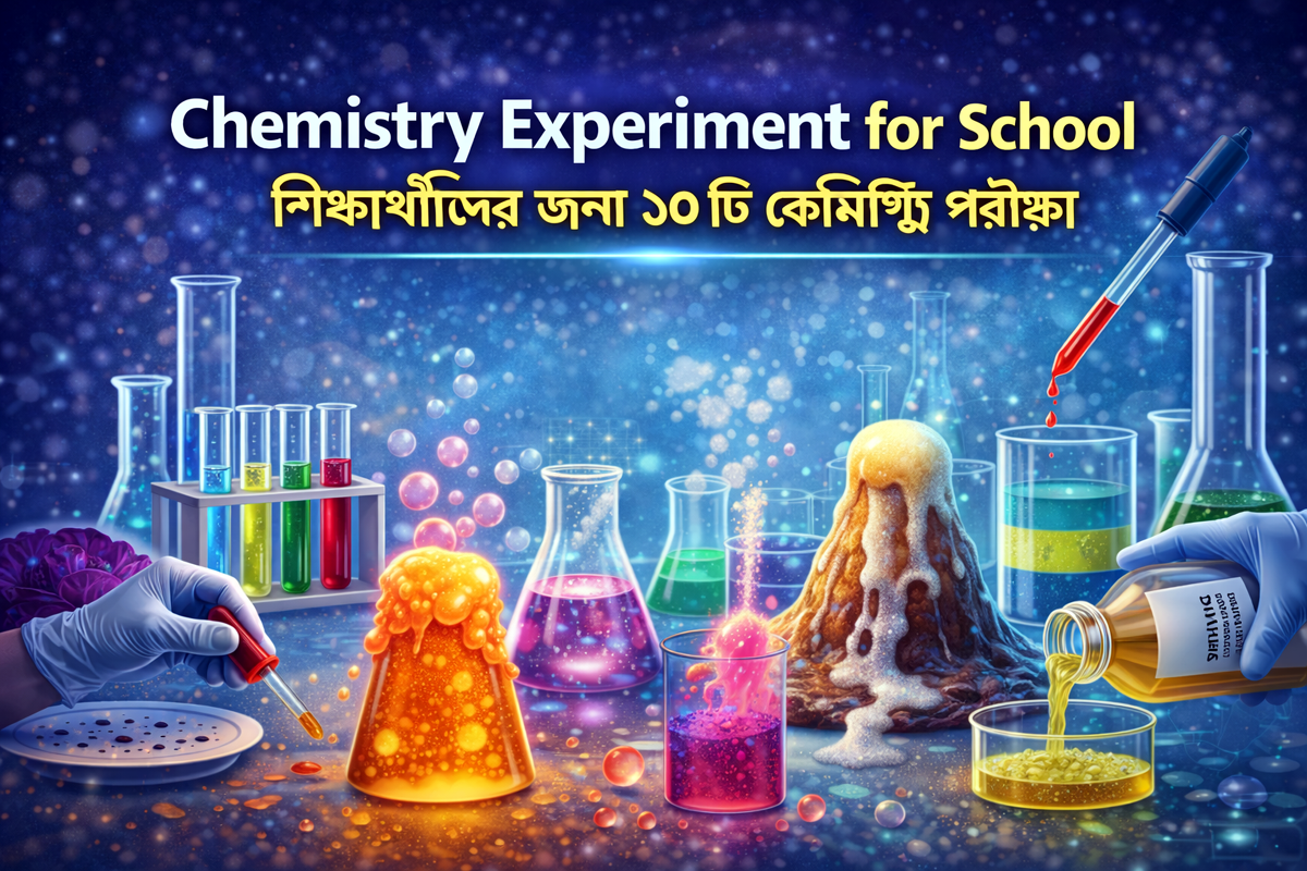Chemistry Experiment for School: শিক্ষার্থীদের জন্য ১০টি সহজ ও শিক্ষণীয় কেমিস্ট্রি পরীক্ষা