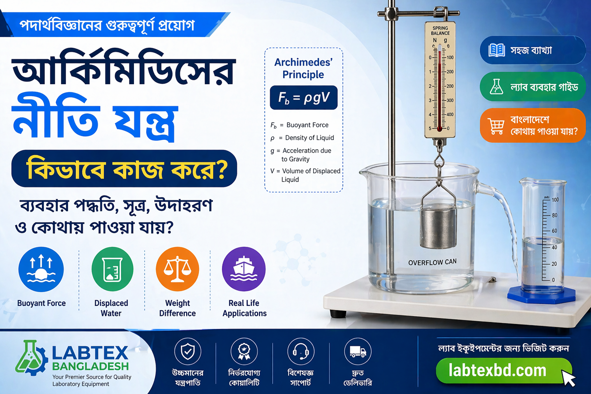 আর্কিমিডিসের নীতি যন্ত্র কীভাবে কাজ করে? ব্যবহার পদ্ধতি, সূত্র, উদাহরণ