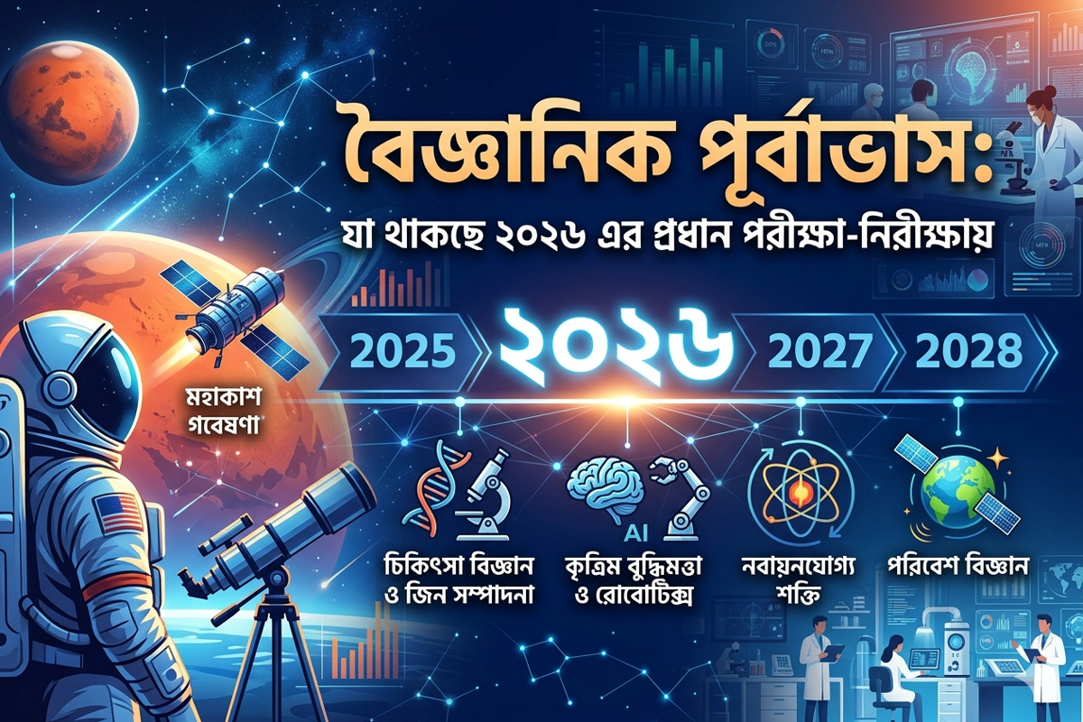 বৈজ্ঞানিক পূর্বাভাস: যা থাকছে ২০২৬ এর প্রধান পরীক্ষা-নিরীক্ষায়