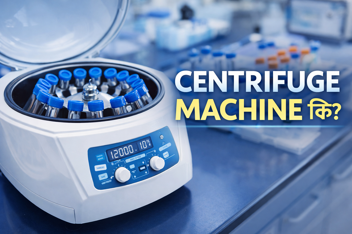 Centrifuge Machine কি? কিভাবে কাজ করে? (ল্যাবরেটরি ব্যবহারের সম্পূর্ণ গাইড)