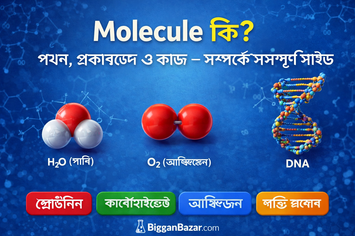 Molecule কি? গঠন, প্রকারভেদ ও কাজ – সম্পর্কে সম্পূর্ণ গাইড
